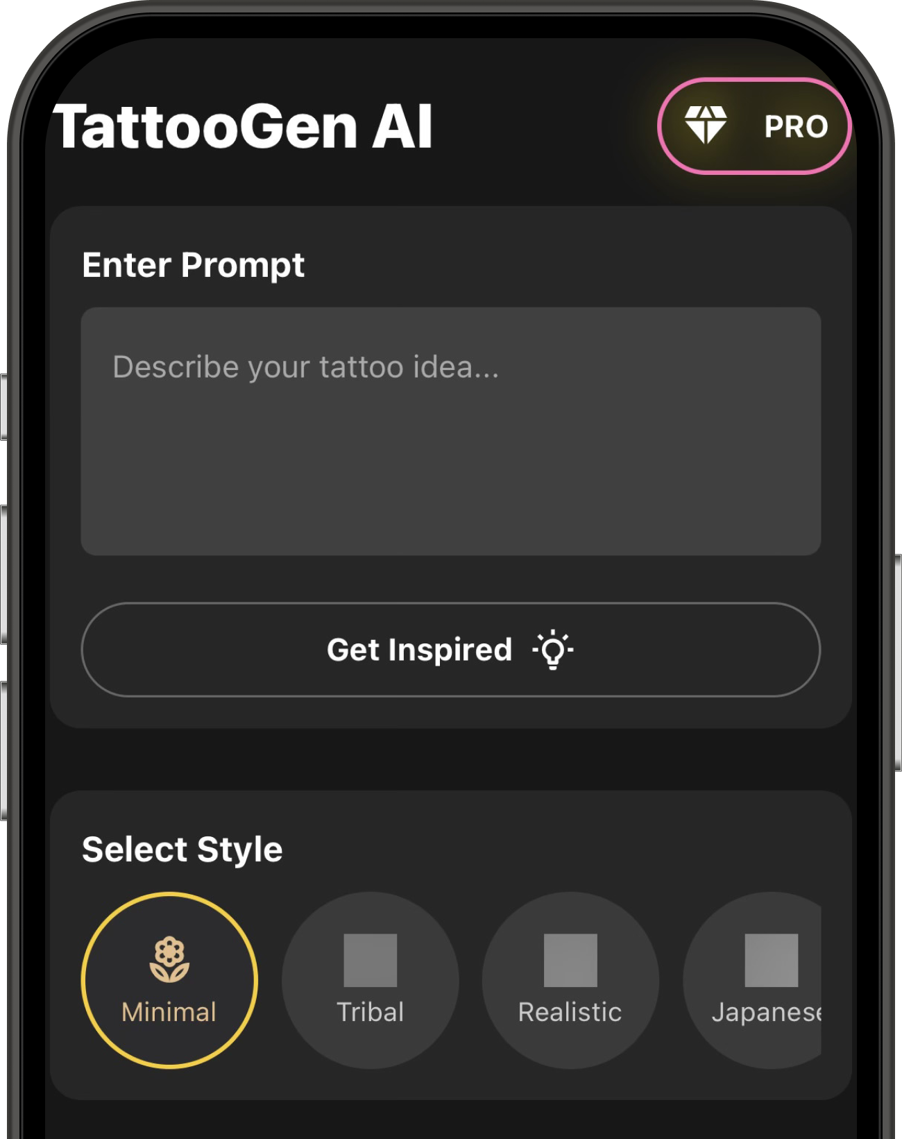 app mockup